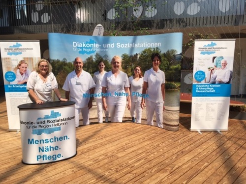 Messestand der Diakonie- und Sozialstationen für die Region Heilbronn